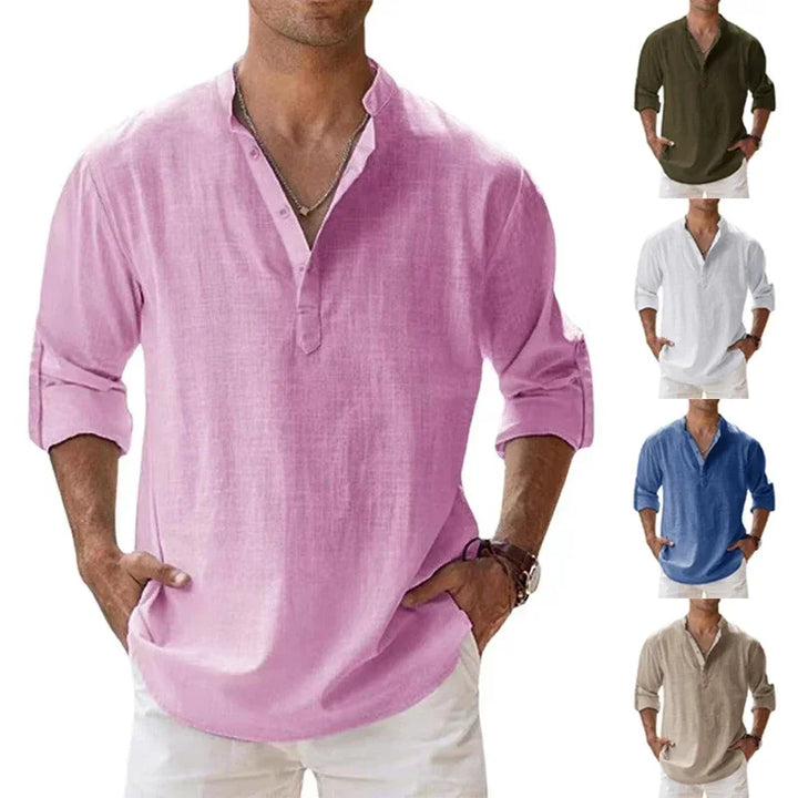 Enzo | Chemise d'Été en Lin et Coton