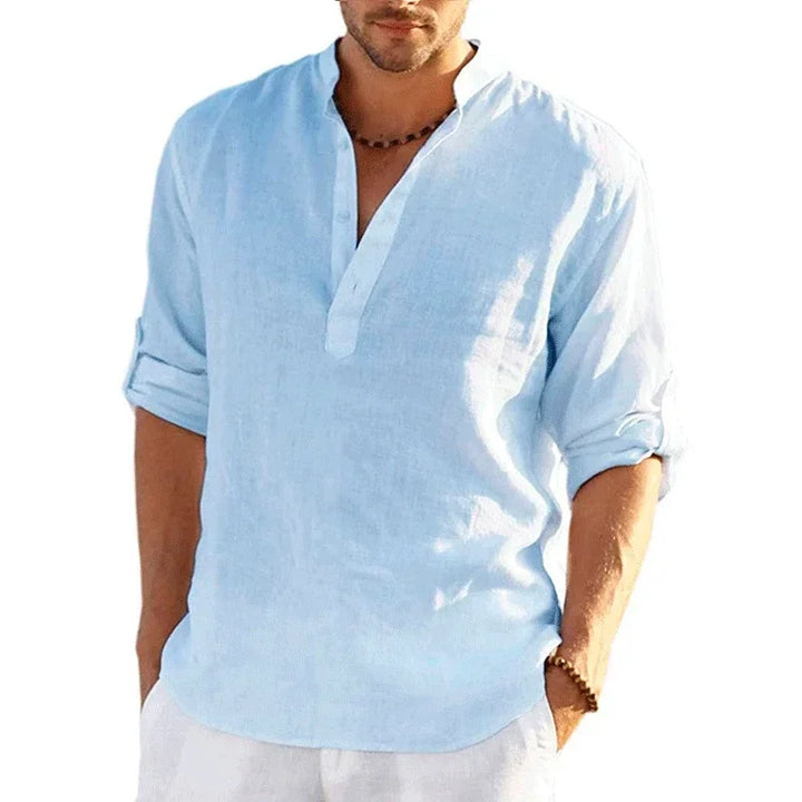 Enzo | Chemise d'Été en Lin et Coton