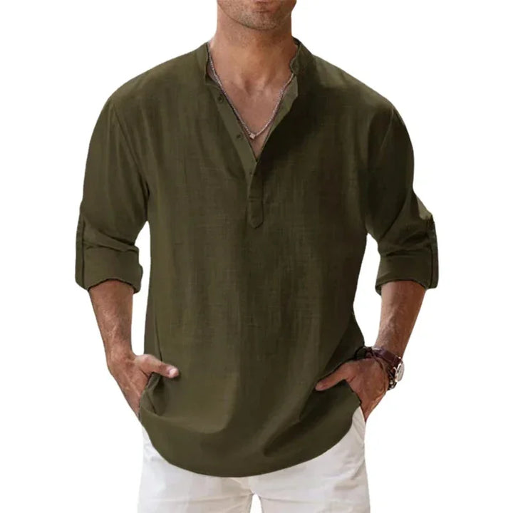 Enzo | Chemise d'Été en Lin et Coton