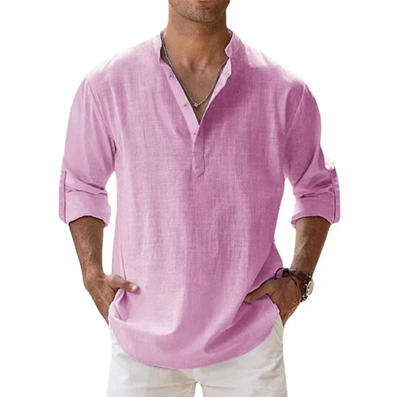 Enzo | Chemise d'Été en Lin et Coton