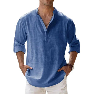 Enzo | Chemise d'Été en Lin et Coton