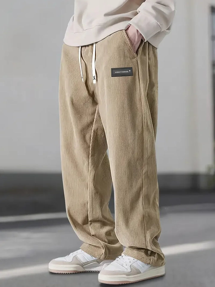 Thierry | Pantalon en Velours Côtelé Coupe Détendue