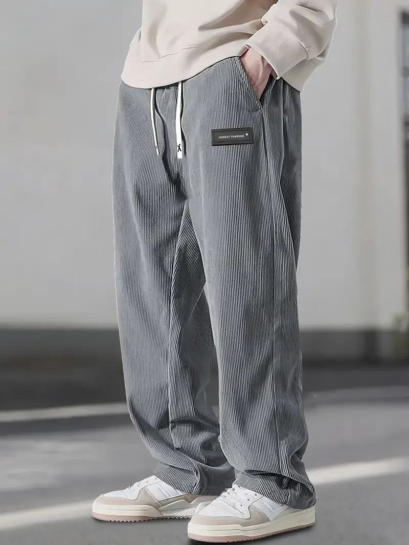 Thierry | Pantalon en Velours Côtelé Coupe Détendue