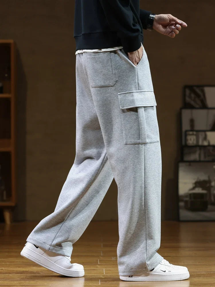 Patrice | Pantalon Cargo en Polaire Décontracté