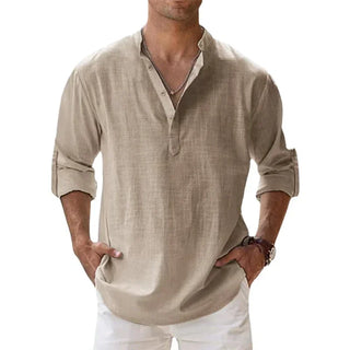 Enzo | Chemise d'Été en Lin et Coton