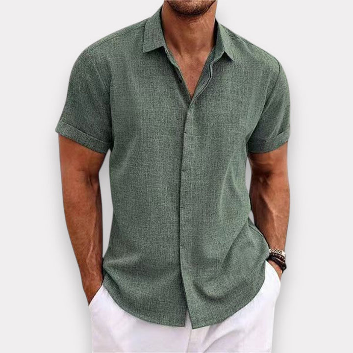 Max | Chemise Lin Manches Courtes