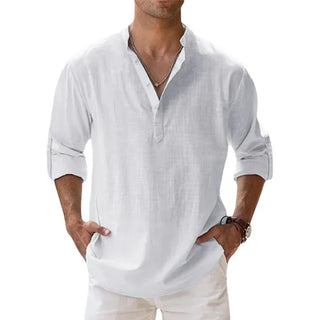Enzo | Chemise d'Été en Lin et Coton