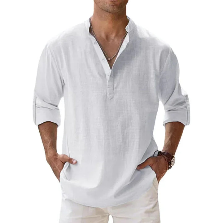 Enzo | Chemise d'Été en Lin et Coton