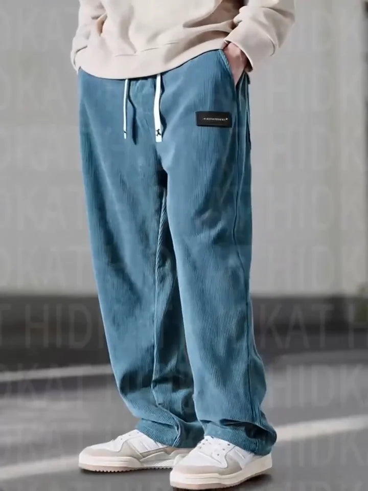 Thierry | Pantalon en Velours Côtelé Coupe Détendue