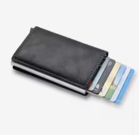 Porte-cartes compact noir