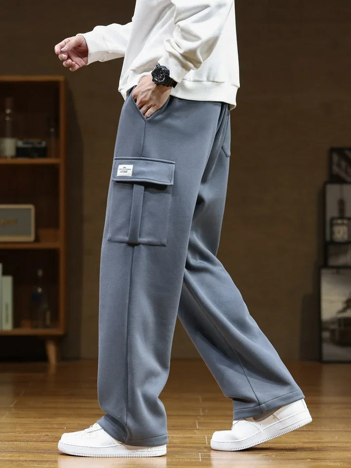 Patrice | Pantalon Cargo en Polaire Décontracté
