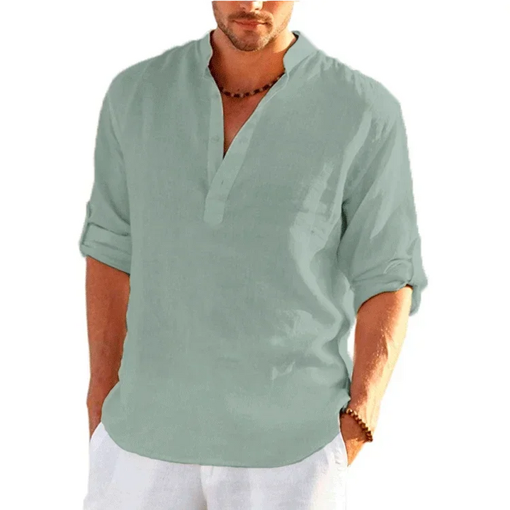 Enzo | Chemise d'Été en Lin et Coton