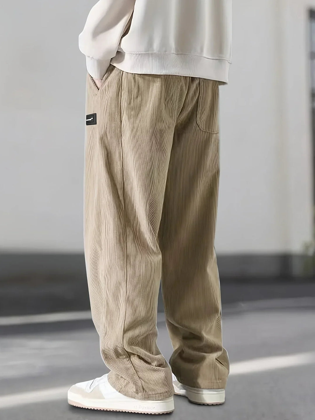 Thierry | Pantalon en Velours Côtelé Coupe Détendue