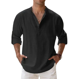 Enzo | Chemise d'Été en Lin et Coton