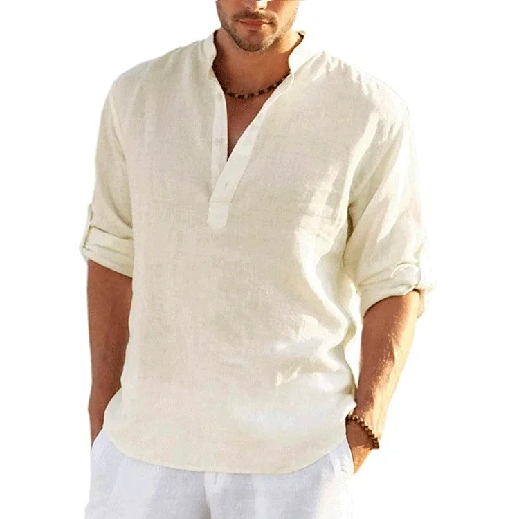 Enzo | Chemise d'Été en Lin et Coton