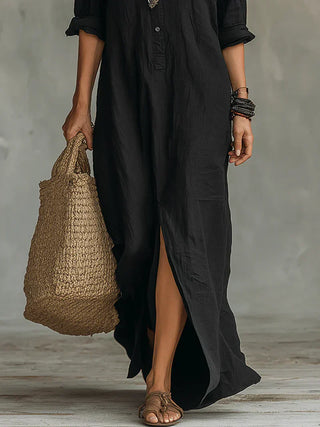 Wilhelmine | Robe Maxi Flatteuse au Quotidien