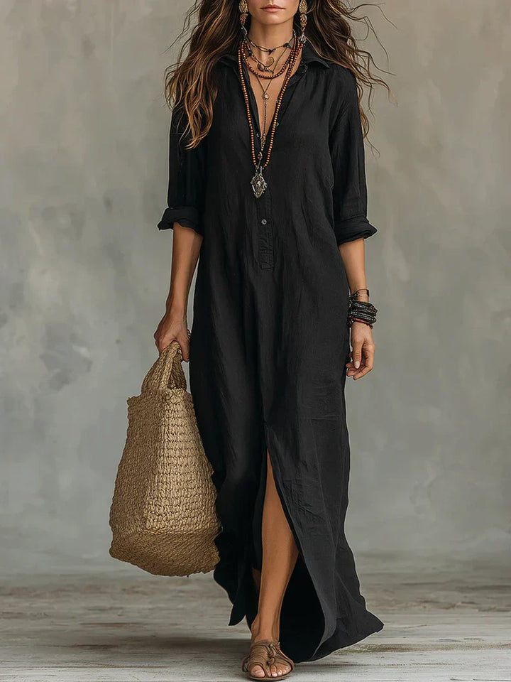 Wilhelmine | Robe Maxi Flatteuse au Quotidien