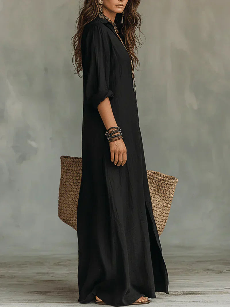 Wilhelmine | Robe Maxi Flatteuse au Quotidien