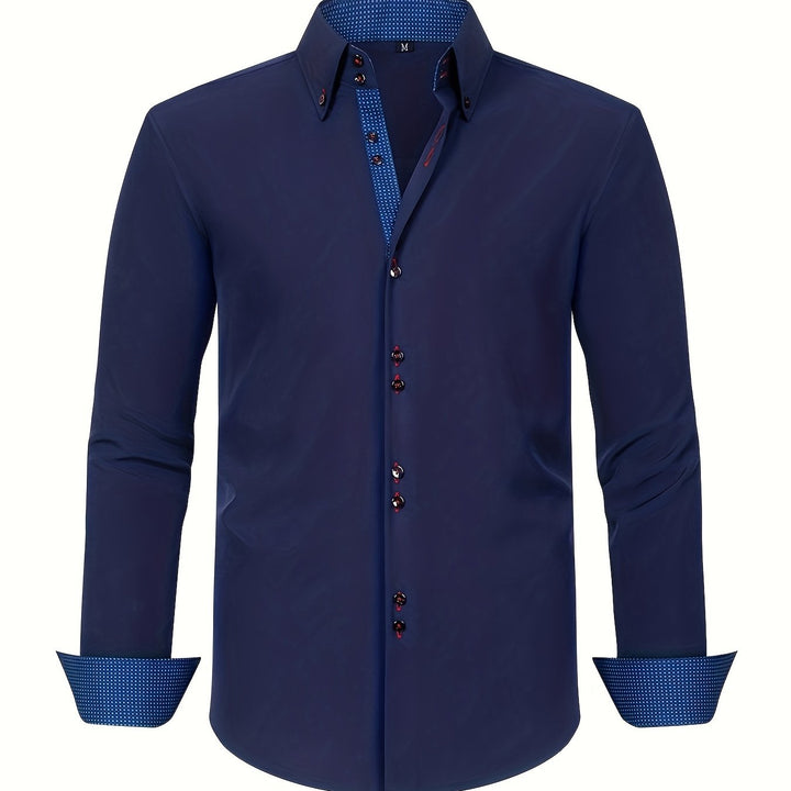 Arnaud | Chemise élégante légère à détails contrastés