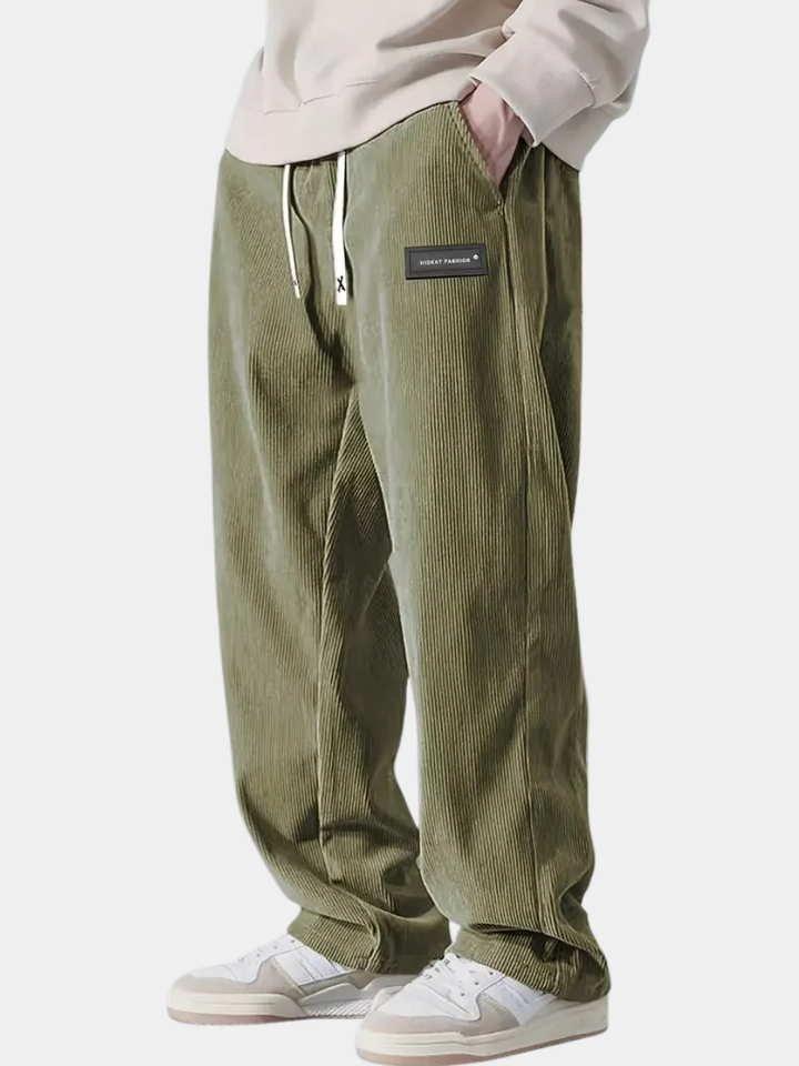 Thierry | Pantalon en Velours Côtelé Coupe Détendue