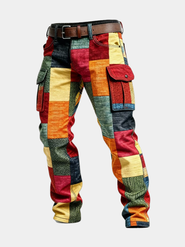 Thibault | Pantalon Cargo Patchwork Style Urbain