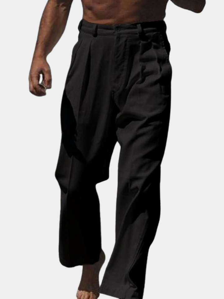 Théodore | Pantalon en Lin à Jambes Larges