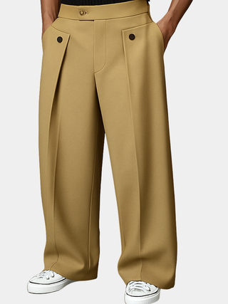 Olivier | Pantalon Tendance à Pinces Structurées