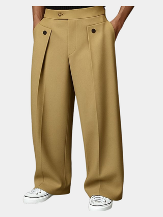 Fernand | Pantalon Large à Plis et Poches