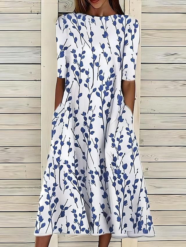 Summerly | Robe légère en coton à imprimé floral