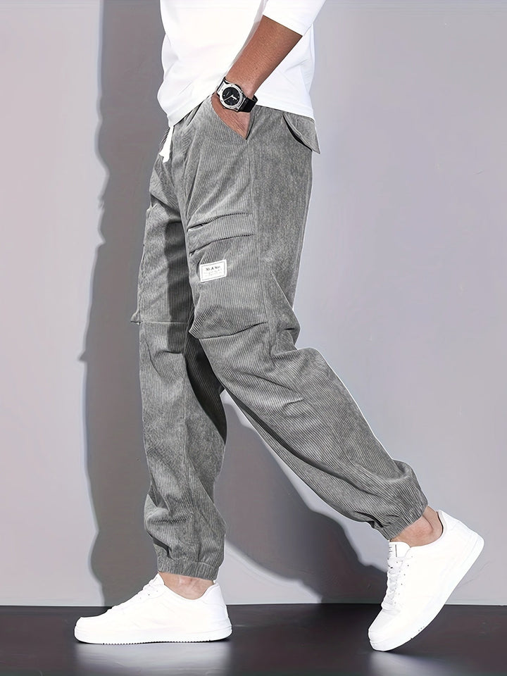 Renaud | Pantalon Cargo en Corduroy Raffiné