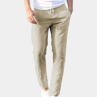 Beniamino | Pantalon Léger en Lin Cordon Ajustable