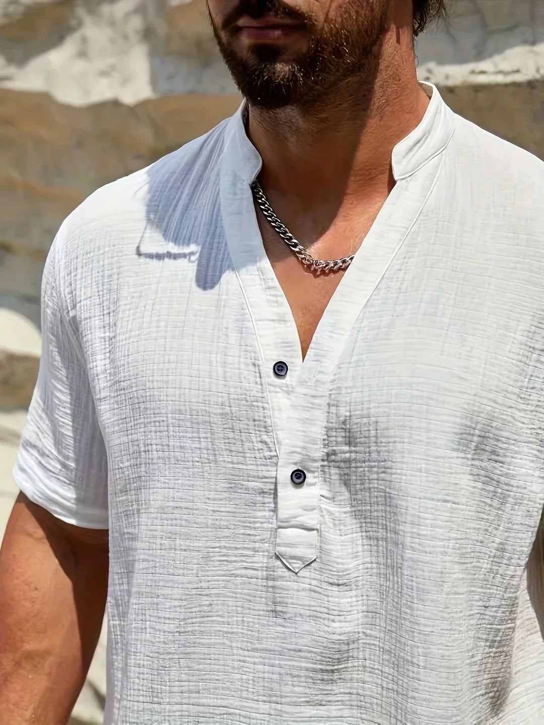 Noah | Chemise Estivale à Col Haut