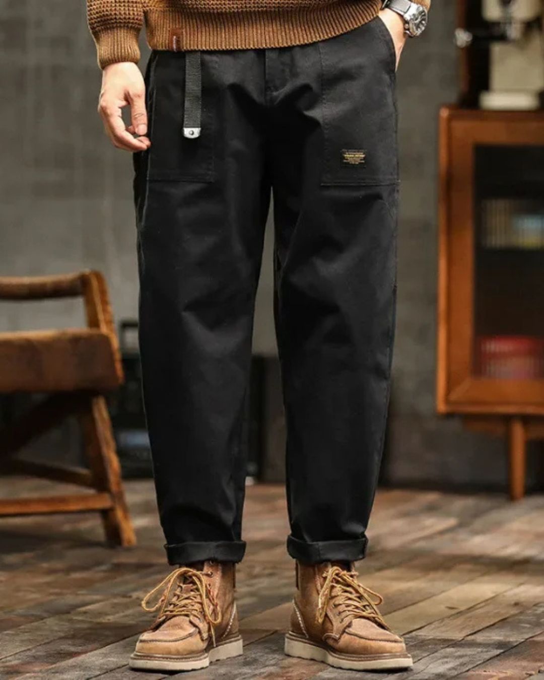 Vincent | Pantalon Cargo Classique Style Vintage
