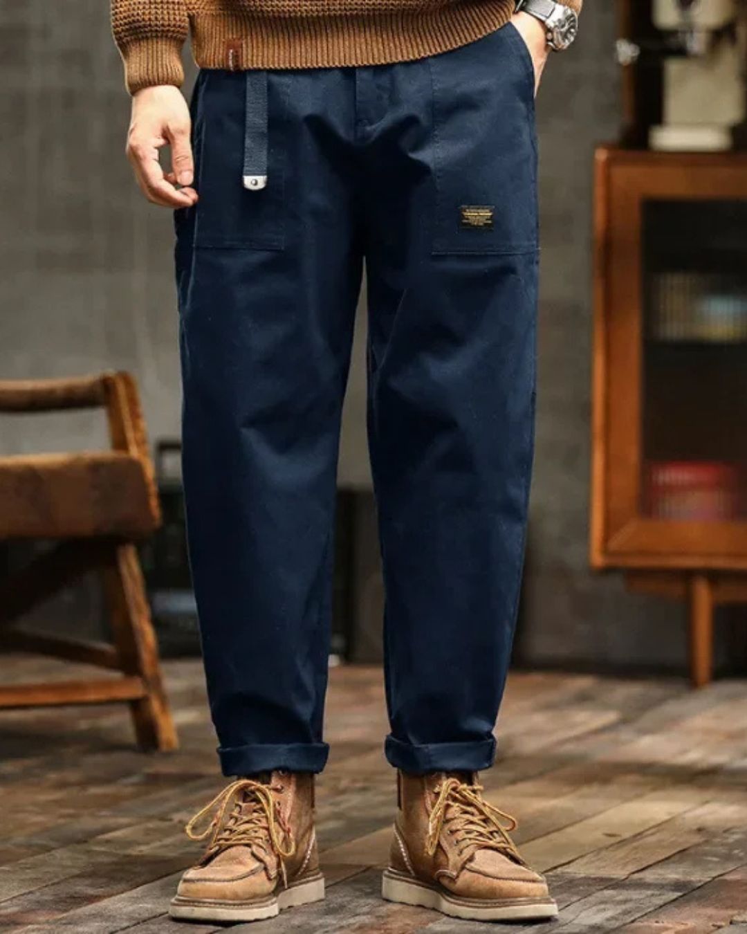 Vincent | Pantalon Cargo Classique Style Vintage