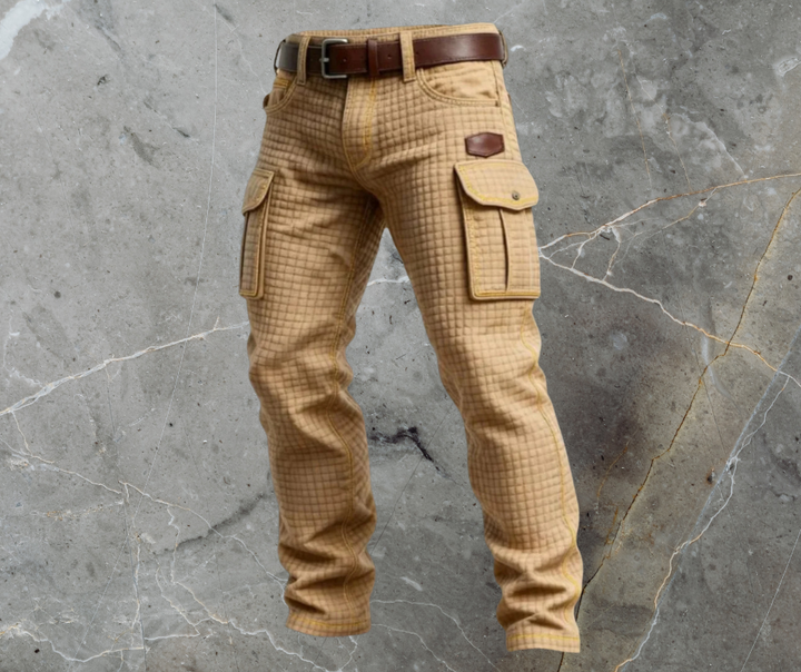 Théo | Pantalon Cargo Renforcé à Texture Structurée