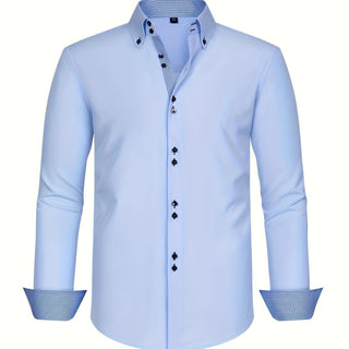 Arnaud | Chemise élégante légère à détails contrastés