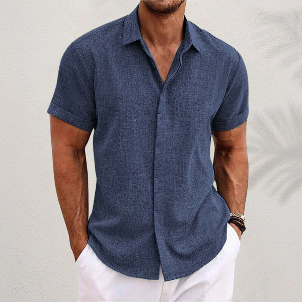 Rémy | Chemise en lin à manches courtes