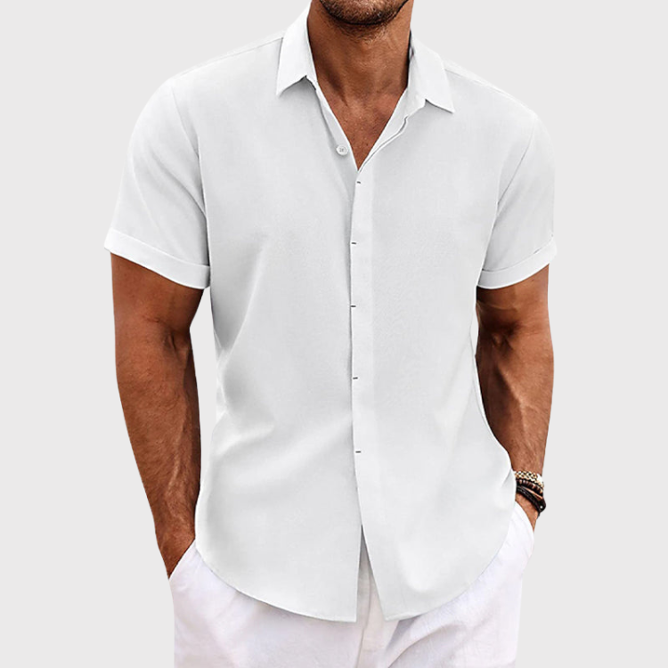 Rémy | Chemise en lin à manches courtes