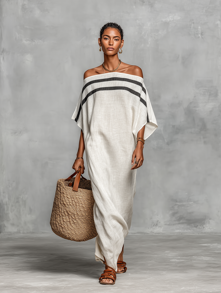 Selene | Robe longue élégante à épaules dénudées