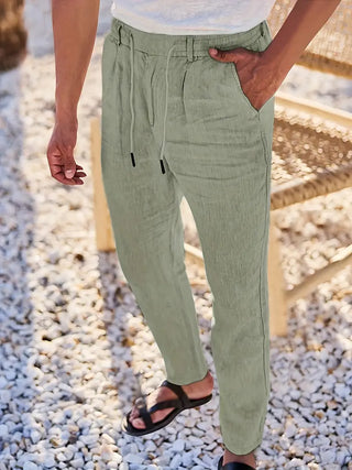 Nichols | Pantalon large en lin avec cordon