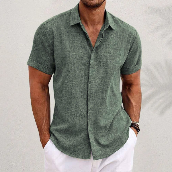 Rémy | Chemise en lin à manches courtes