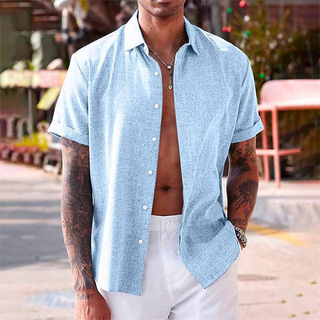 Rémy | Chemise en lin à manches courtes