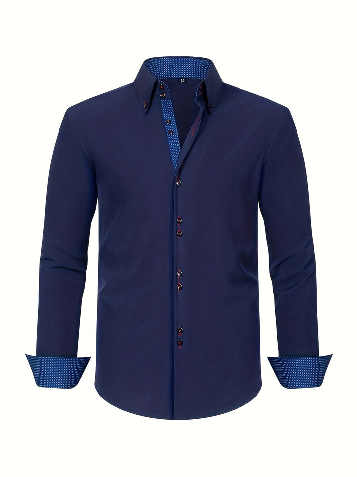 Arnaud | Chemise élégante légère à détails contrastés