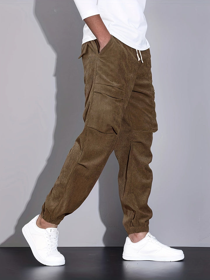 Renaud | Pantalon Cargo en Corduroy Raffiné
