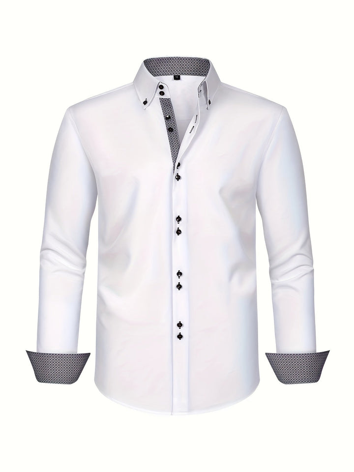 Arnaud | Chemise élégante légère à détails contrastés