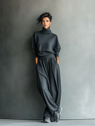 Bernadette | Ensemble Tricot Pantalon Large
