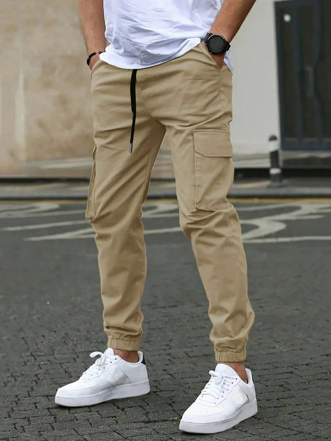 Adrien | Jogger Cargo Souple Style Moderne