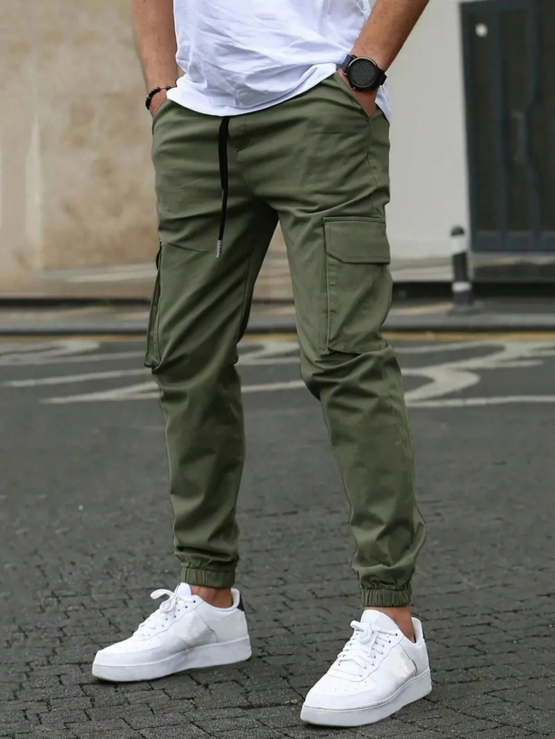 Adrien | Jogger Cargo Souple Style Moderne