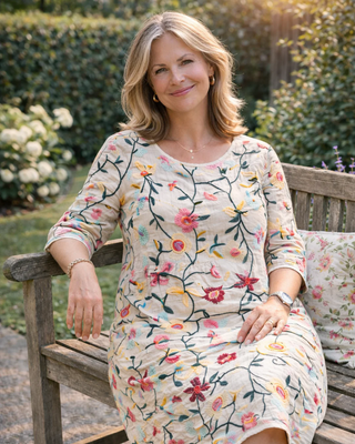 Matilda | Robe longue élégante à motif floral