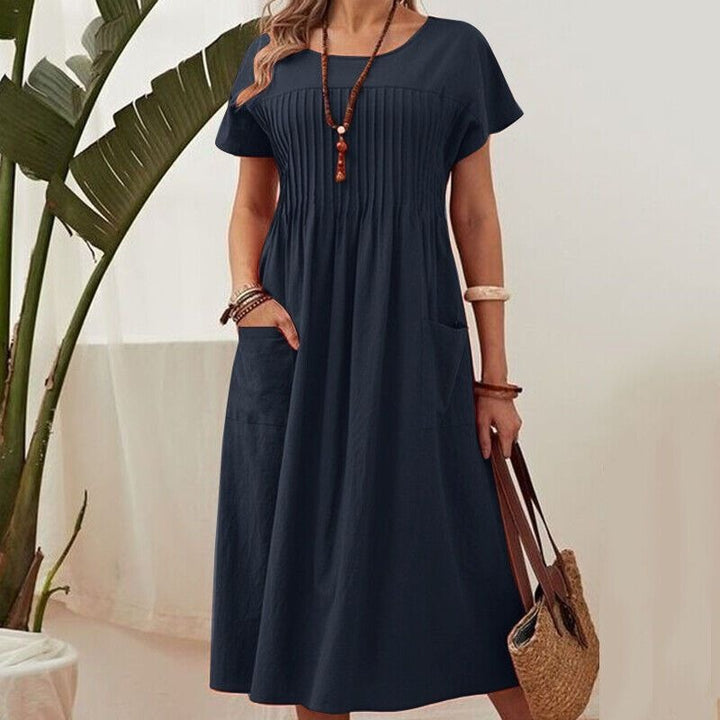 Elaya | Robe midi confortable et élégante